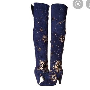 Ivy Kirzhner stardust OTK heeled boots
